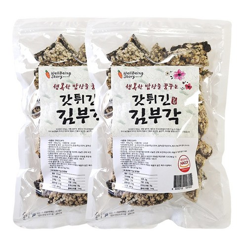 소담 남원 찹쌀 김부각 큰용량 100gx2봉(200g) 당일발송 안전배송 다니엘헤니 최애과자, 100g, 6개