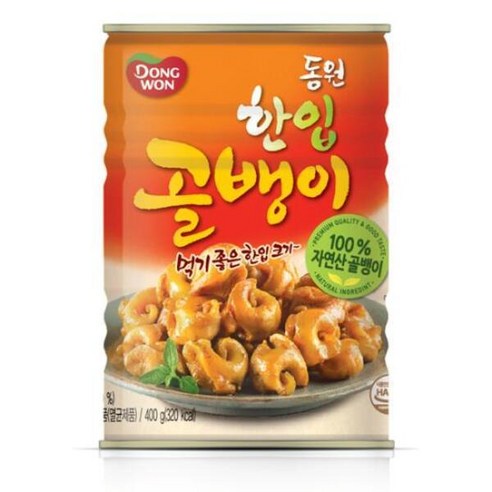 동 원 한입 골뱅이 통조림, 400g, 5개