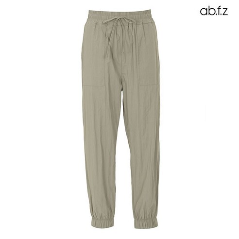 에이비플러스 ab.f.z 리본끈 나일론 포켓 밴딩 조거 팬츠 (AFW5HP40A)