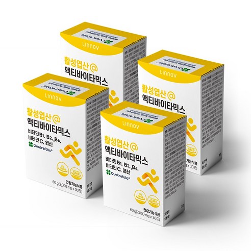 맛있는 비타민B 영양제 액티바이타믹스 어린이 청소년 4개월분, 60g, 4개