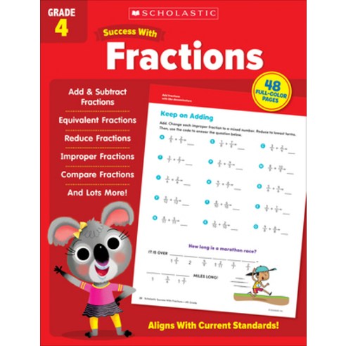 (영문도서) Scholastic Success with Fractions Grade 4 Paperback, Scholastic Teaching Resources