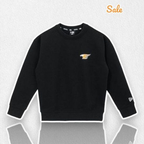 뉴에라 NEWERA 뉴에라키즈 공식브랜드관 키즈 한화 이글스 하프 로고 맨투맨 블랙 13324756 538079
