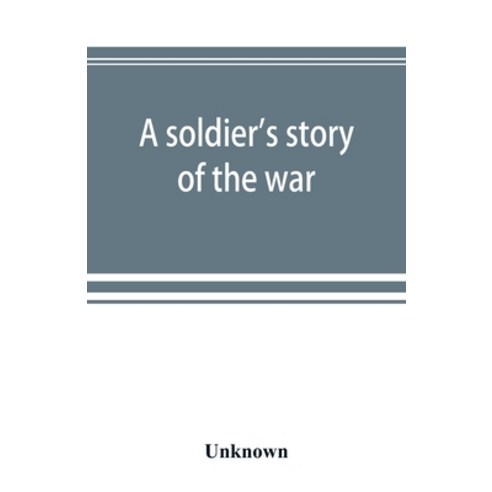(영문도서) A soldier''s story of the war; including the marches and battles of the Washington artillery ... Paperback, Alpha Edition, English, 9789353892326