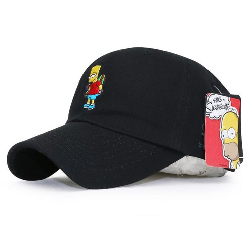 베이직엠 Simpsons 남성 여성 야구모자 볼캡 꿍꿍이 바트