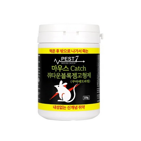 페스트세븐 마우스 캐치 쥐타운 블록젬 고형제 100g, 1개입, 1개