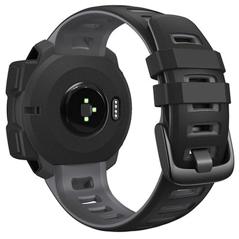 Garmin Instinct 2 시계대 프리미엄 투톤 고무 손목 밴드 가민 교체 스트랩, For Garmin Instinct 2, #3