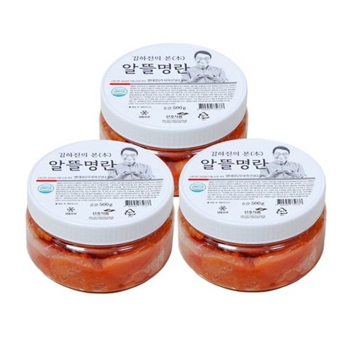 [쇼핑엔티] [김하진의 궁중 수라간] 김하진의 본本 알뜰 명란 500g × 3통 (총 1.5kg), 없음, 3개