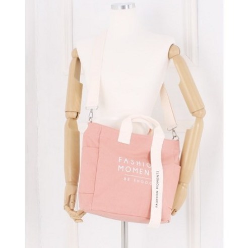 레터링 스트랩 캔버스백 Lettering Strap Canvas Bag