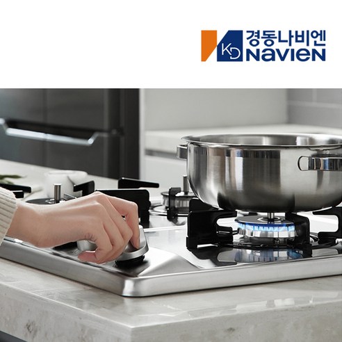 경동나비엔 매직 가스레인지 3구 빌트인 쿡탑 매립형 타공 560*430/건전지식