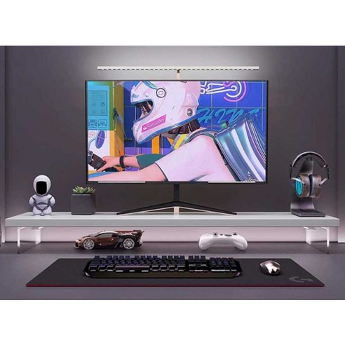 효율적인 공간 활용과 스타일리시한 데스크테리어를 위한 선택, PS 오프레임 듀얼 스탠딩 모니터 선반 오프레임