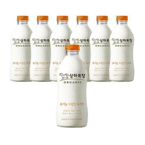 매일 상하목장 유기농 드링킹 요거트 750mlx6개 아이스박스 배송, 6개, 750ml