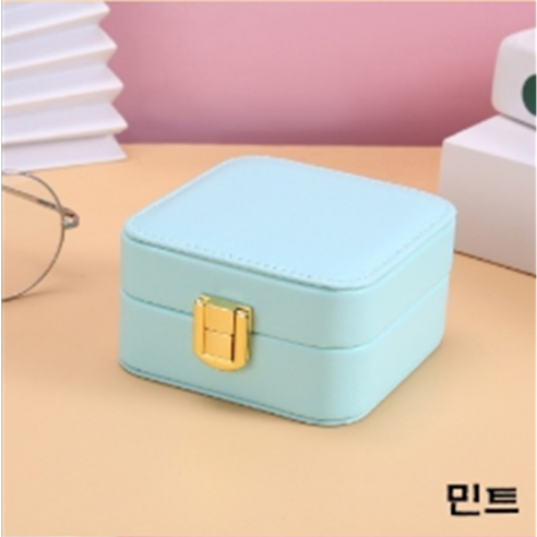 치트몰 휴대용 보석 보관함 정리함 1단 (거울 포함)