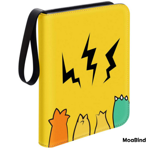 게임 카드 400장 보관 앨범 콜렉터 북 바인더 형, 카드앨범(옐로우)