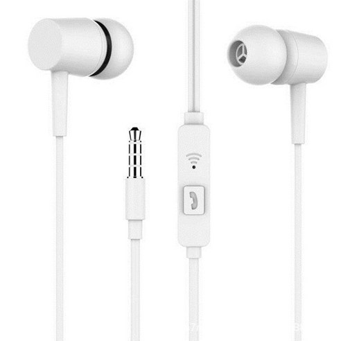 우석 S36 유선 이어폰 이어폰을 꽂습니다 MP3 게임 이어폰 밴드 맥뮤직 이어폰, S45 맥=화이트입니다, 규격 없음