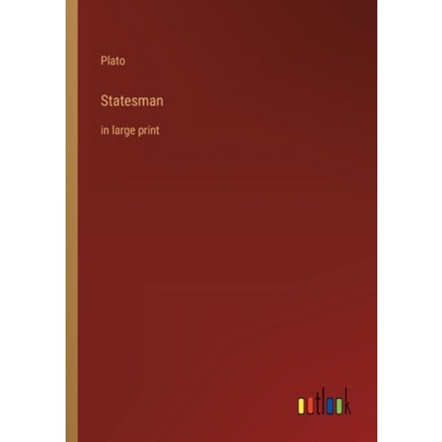 (영문도서) Statesman: in large print Paperback, Outlook Verlag, English, 9783368312787