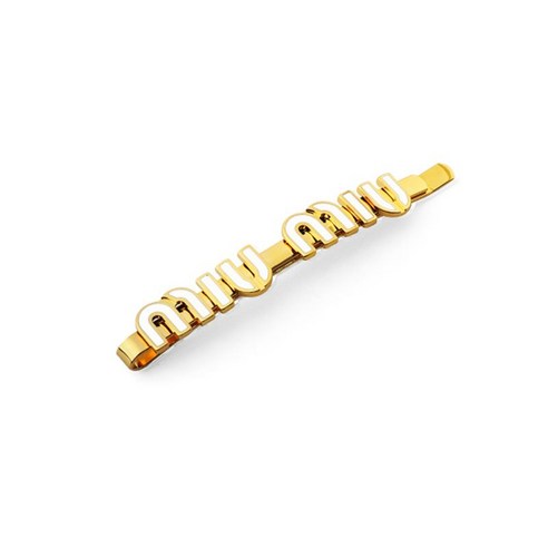 미우미우 헤어클립, 섬세한 아름다움을 머금다: 5IF146 2F6T F0009 미우미우머리핀