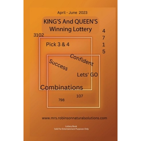 (영문도서) King''s And Queen''s Winning Lottery: April-June 2023 Paperback, Brittany/Robinson, English, 9798987573617