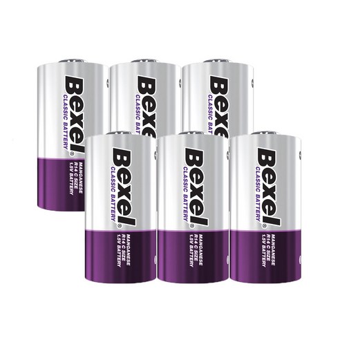 벡셀 망간 C형 건전지 / R14, 1개, 8개입