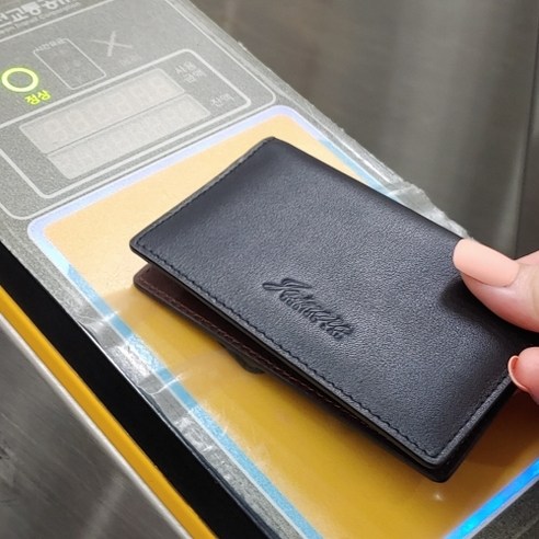 자스나로 BRO-2 얇은지갑 슬림한 미니 교통 가죽 카드지갑 NFC 중복인식방지 특허