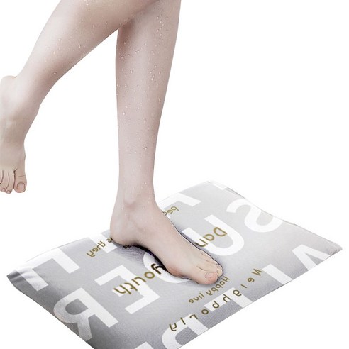 Buychoo 규조토 발매트 5232, 레터링
