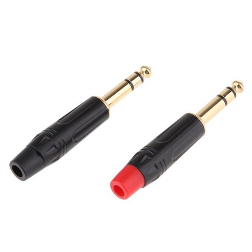 2x 6.5mm 1/4 "3극 오디오 남성 솔더 플러그, 설명, {"사이즈":"설명"}, {"수건소재":"설명"}