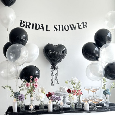 우아함과 시크함으로 빛나는 브라이덜 샤워를 위한 완벽한 선택