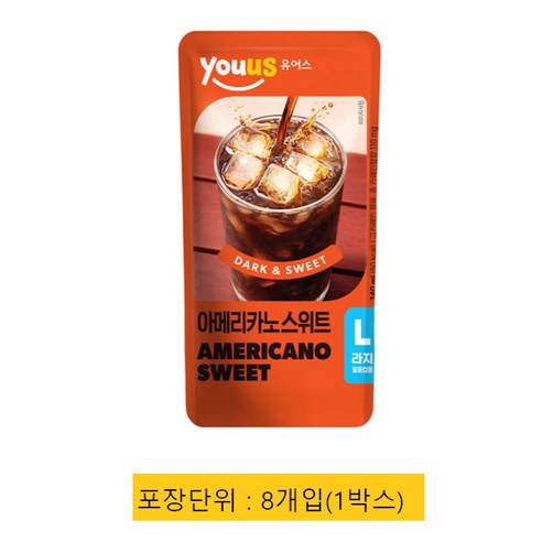 유어스 아메리카노 스위트 (파우치음료) 박스단위판매