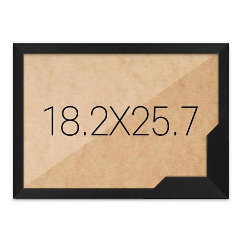 퍼즐액자 18.2x25.7 고급형 슬림 우드 블랙, 단품