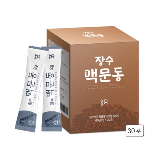 국산 맥문동가루 국내산 100% 볶은 맥문동 분말 차 효능 맹문동 스틱, 90개, 2g