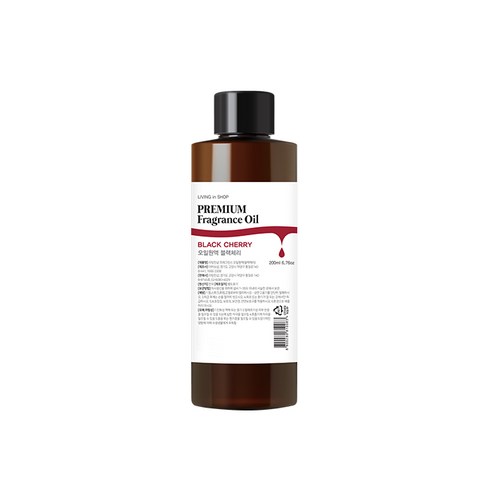 리빙인샵 LIVINGinSHOP 프래그런스 오일 원액, 1개, 200ml, 블랙체리