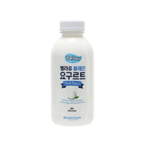 임실치즈농협 벨라유 플레인 요구르트500ml, 플레인요구르트500ml, 1개, 500ml