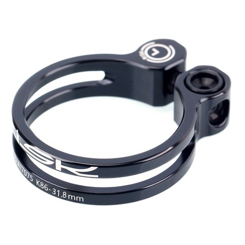 자전거 시트 포스트 클램프 초경량 자전거 시트 포스트 클립, 블랙 31.8mm, 알루미늄 합금
