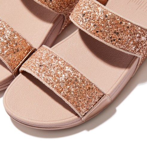 핏플랍 여성 루루 글리터 슬라이드 여름 슬리퍼 여자 샌들