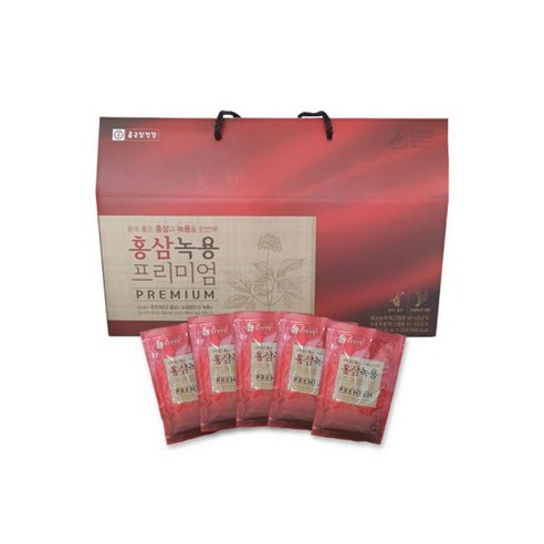 [정품발송] 종근당건강 홍삼 녹용 프리미엄 1박스 30포 선물세트 437797