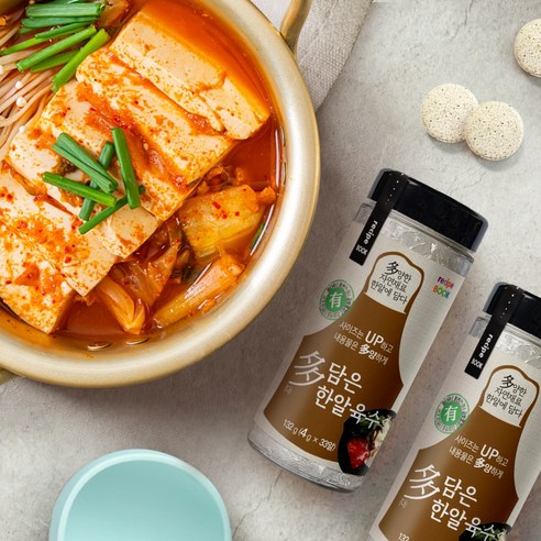 [다담은] 한알육수 멸치맛 4g x 33정 1통, 1개, 132g
