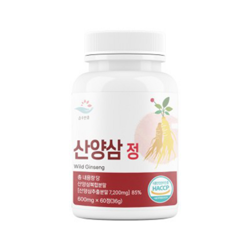 [쿨쿨자] 순수한줌 산양삼 정 600mg x 60정 HACCP인증