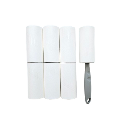 수논 테이프클리너 사선컷팅 돌돌이 찍찍이 본체 1개+리필형테이프 6개, 그레이, 1세트