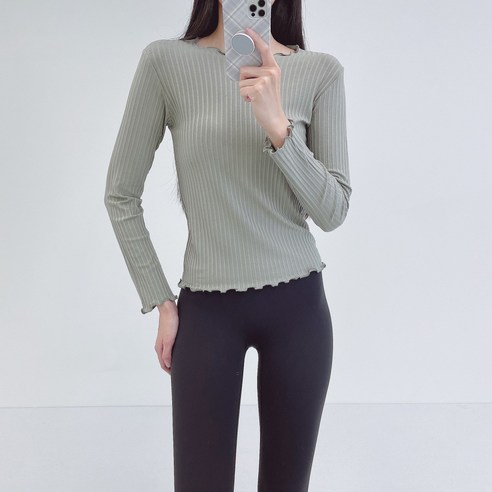 로라벨 브리 필라테스복 여성 요가복 상의 커버업