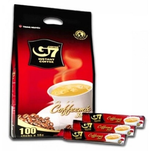 TrungNguyen G7 커피믹스 3 in1 스틱 16g 100개입 x 1개