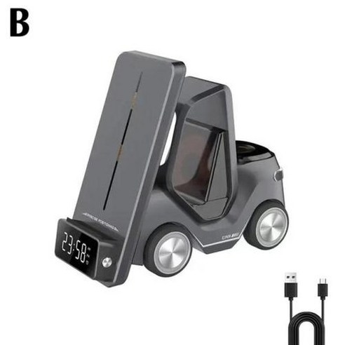 1494. 포크리프트 3in1 충전거치대 - 폰이랑 에어팟,워치까지 쓰는 남친 선물로 제격임