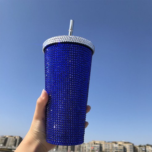 ZZJJC 아이디어 보온병 아이디어 텀블러 아웃도어 보온병, 검푸르다, 500ml