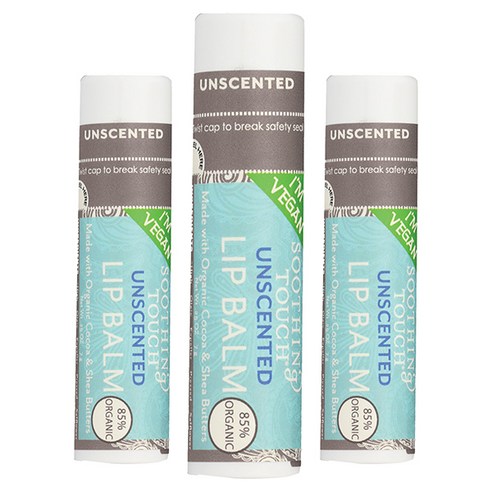 수딩터치 립밤 7g, 3개, Unscented
