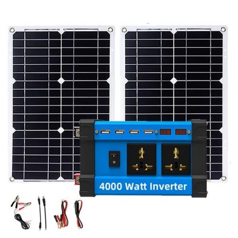 가정용 태양열 시스템 리버스 컨트롤 올인원 인버터 세트 캠핑 패널 220V 4000W 600W, 02 220V_01 4000 와트