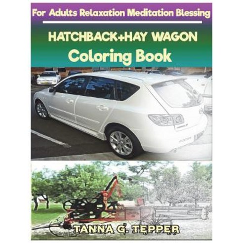 HATCHBACK+HAY WAGON Coloring book for Adults Relaxation Meditation Blessing: Sketch coloring book Gr... Paperback, Createspace Independent Pub..., English, 9781722192259