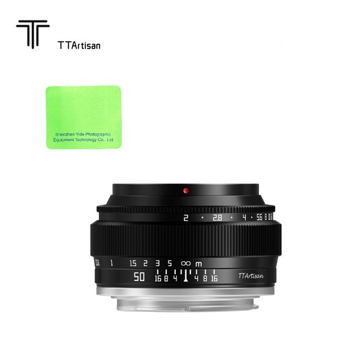 TTArtisan 50mm F2 풀프레임 단렌즈 소니 E 마운드용 니콘 Z 마운트용 캐논용 파나소닉용 후지용 M43용, M43 마운트