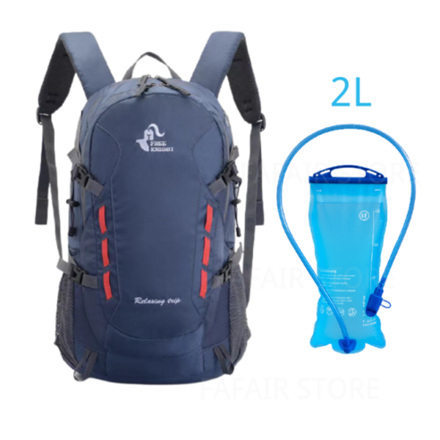[LF] 40L 야외 가방 여행 방수 스포츠 배낭 대용량 다기능 배낭 트레킹 하이킹 캠핑 가방, 백색