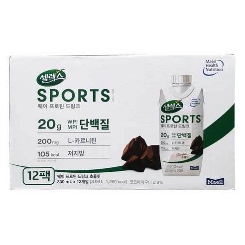 스포츠 웨이프로틴 드링크(330ml x12팩) 셀렉스