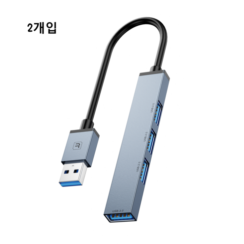 Toocki 4포트 USB3.0 맥북 멀티포트 허브 TQ-HUB05, 1개, 푸른 색 usbhub