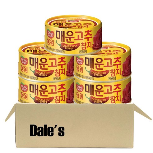 데일즈기획 동원 매운 고추 참치, 135g, 5개