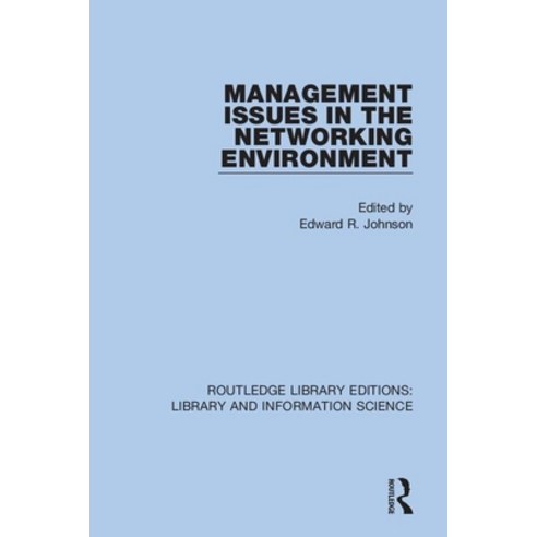 (영문도서) Management Issues in the Networking Environment Paperback, Routledge, English, 9780367422950